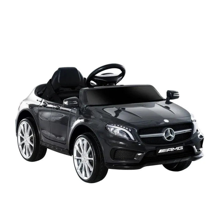 Licensed Mercedes GLA AMG with MP3, 2 Speeds, Lights and Horn 6V in Black - Little and Giant Explorers HOMCOM