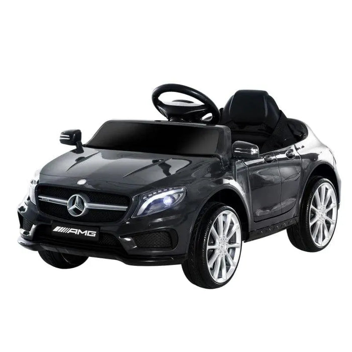 Licensed Mercedes GLA AMG with MP3, 2 Speeds, Lights and Horn 6V in Black - Little and Giant Explorers HOMCOM