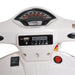 Licensed Vespa Motorcycle with LED Lights and MP3 6V in White - Little and Giant Explorers HOMCOM