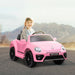 Kids Licensed Volkswagen Beetle with Soft Start in Pink 12V - Little and Giant Explorers AIYAPLAY