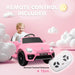 Kids Licensed Volkswagen Beetle with Soft Start in Pink 12V - Little and Giant Explorers AIYAPLAY