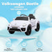 Kids Licensed Volkswagen Beetle with Soft Start in White 12V - Little and Giant Explorers AIYAPLAY