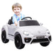 Kids Licensed Volkswagen Beetle with Soft Start in White 12V - Little and Giant Explorers AIYAPLAY