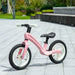 Lightweight Balance Bike with Adjustable Seat and Rubber Wheels in Pink - Little and Giant Explorers AIYAPLAY