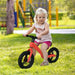 Lightweight Balance Bike with Adjustable Seat and Rubber Wheels in Red - Little and Giant Explorers AIYAPLAY