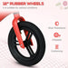 Lightweight Balance Bike with Adjustable Seat and Rubber Wheels in Red - Little and Giant Explorers AIYAPLAY