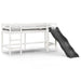 Kids Loft Bed with Ladder and Slide – White | Guardrails and Play Space VIDAXL - Little and Giant Explorers vidaXL