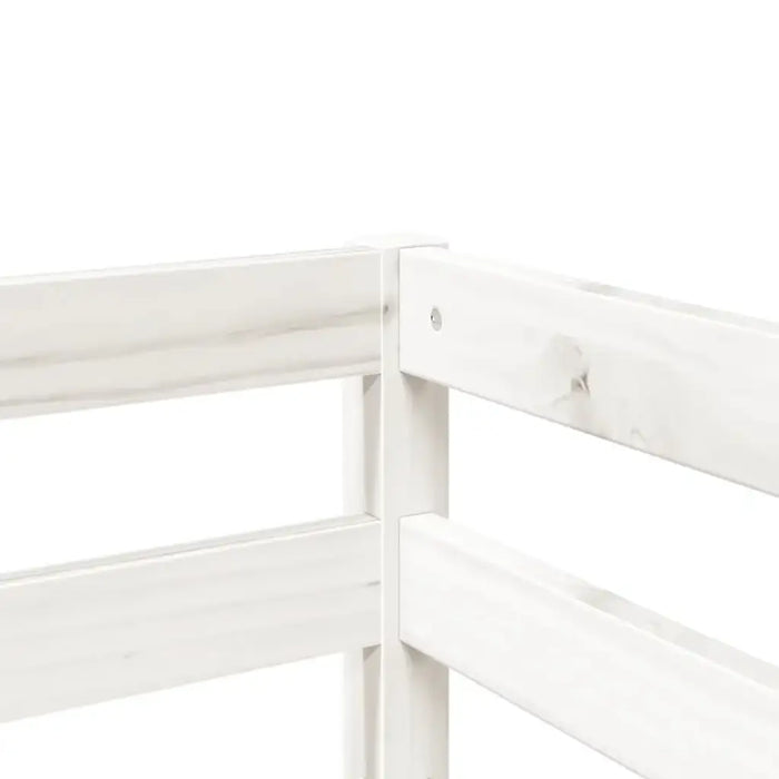 Kids Loft Bed with Ladder and Slide – White | Guardrails and Play Space VIDAXL - Little and Giant Explorers vidaXL