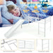 White metal loft bed with slide, guardrails, ladder, and features for comfort and safety
