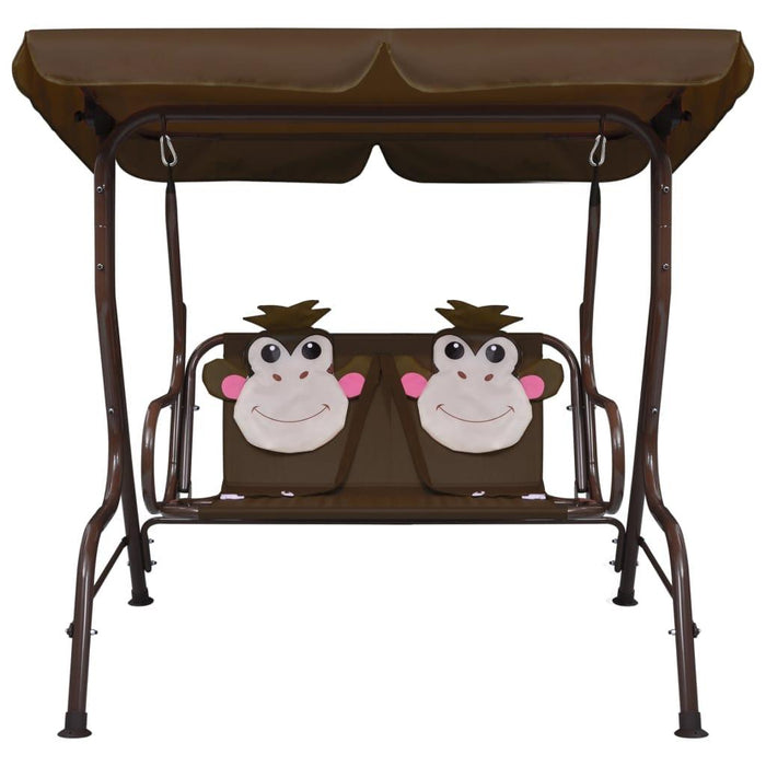 Kids 'Monkey' Swing Bench in Brown - Little and Giant Explorers vidaXL