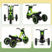 Kids Motorbike-Style Trike – Green | Steel Frame Toddler Balance Tricycle AIYAPLAY - Little and Giant Explorers