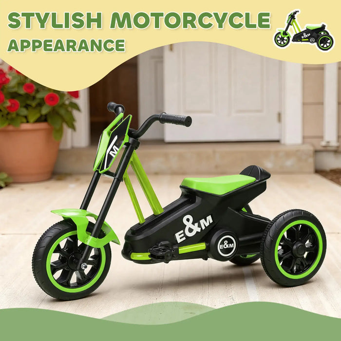 Kids Motorbike-Style Trike – Green | Steel Frame Toddler Balance Tricycle AIYAPLAY - Little and Giant Explorers