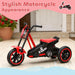 Kids Motorbike-Style Trike – Red | Steel Frame Toddler Balance Tricycle AIYAPLAY - Little and Giant Explorers