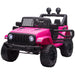 Kids Off-Road Electric Ride-On Car Toy with Remote Control in Pink 12V - Little and Giant Explorers HOMCOM