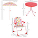 Kids Outdoor Bistro Table and Chair Set - Butterfly Design - Little and Giant Explorers Outsunny