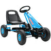 Kids Pedal Go-Kart – Blue | Adjustable Seat, Handbrake and EVA Tyres AIYAPLAY - Little and Giant Explorers AIYAPLAY