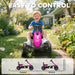 Kids Pedal Go-Kart Pink | Compact with Four EVA Wheels - Little and Giant Explorers AIYAPLAY