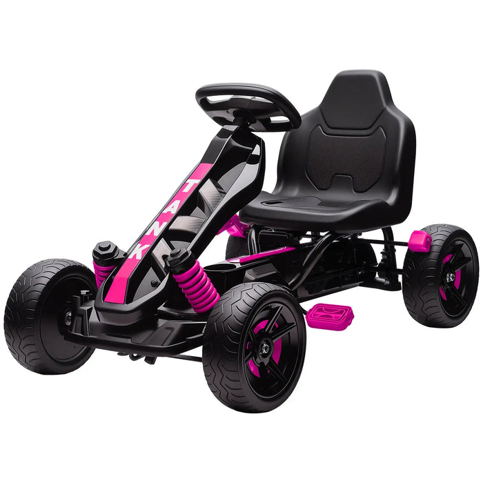 Kids Pedal Go-Kart Pink | Advanced with Automatic Clutch System - Little and Giant Explorers AIYAPLAY