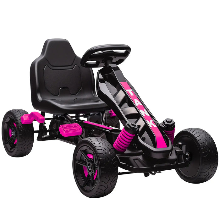 Kids Pedal Go-Kart Pink | Advanced with Automatic Clutch System - Little and Giant Explorers AIYAPLAY
