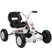 Kids Pedal Go-Kart – White | Four-Wheel Stability, Pedal Power and Sporty Design AIYAPLAY - Little and Giant Explorers