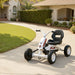 Kids Pedal Go-Kart – White | Four-Wheel Stability, Pedal Power and Sporty Design AIYAPLAY - Little and Giant Explorers