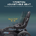 Pedal Go Kart with Adjustable Seat, EVA Wheels, Adjustable Seat and Handbrake in Black - Little and Giant Explorers HOMCOM