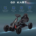 Pedal Go Kart with Adjustable Seat, EVA Wheels, Adjustable Seat and Handbrake in Black - Little and Giant Explorers HOMCOM