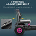 Pedal Go Kart, with Adjustable Seat and Inflatable Tyres in Pink - Little and Giant Explorers HOMCOM