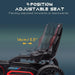 Pedal Go Kart with Adjustable Seat, EVA Wheels, Adjustable Seat and Handbrake in Red - Little and Giant Explorers HOMCOM