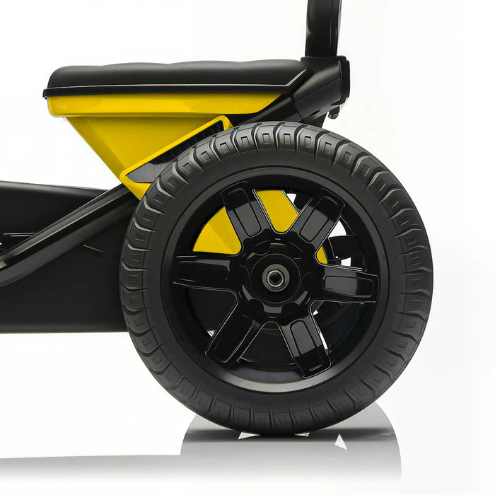Kids Pedal Go-Kart Yellow | Compact with Four EVA Wheels - Little and Giant Explorers AIYAPLAY