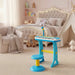 Kids Piano Keyboard with Microphone and Stool – Blue | 22 Demos and 8 Volumes COSTWAY - Little and Giant Explorers Costway