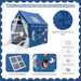 Kids Play Tent with Mat – Blue Cartoon Design | Indoor Playhouse for Ages 1+ COSTWAY - Little and Giant Explorers Costway