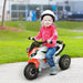 Kids Police Bike Ride-On – Red | Foot-to-Floor Motorbike with Lights and Music HOMCOM - Little and Giant Explorers HOMCOM