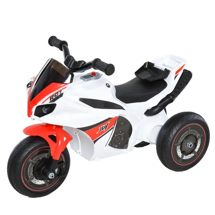 Kids Police Bike Ride-On – Red | Foot-to-Floor Motorbike with Lights and Music HOMCOM - Little and Giant Explorers HOMCOM