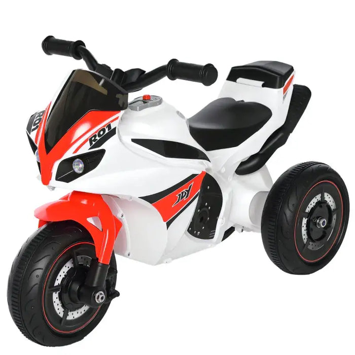 Kids Police Bike Ride-On – Red | Foot-to-Floor Motorbike with Lights and Music HOMCOM - Little and Giant Explorers HOMCOM