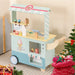 Kids Pretend Play Ice Cream Cart Playset in Green - Little and Giant Explorers Costway