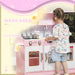 Kids Pretend Play Kitchen with Toy Phone and Chalkboard - Little and Giant Explorers AIYAPLAY