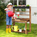 Pretend Play Wooden Potting Bench Table with Removable Sink - Little and Giant Explorers Costway