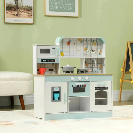 Kids Pretend Role Play Kitchen with Hob, Sound and Light - Little and Giant Explorers AIYAPLAY