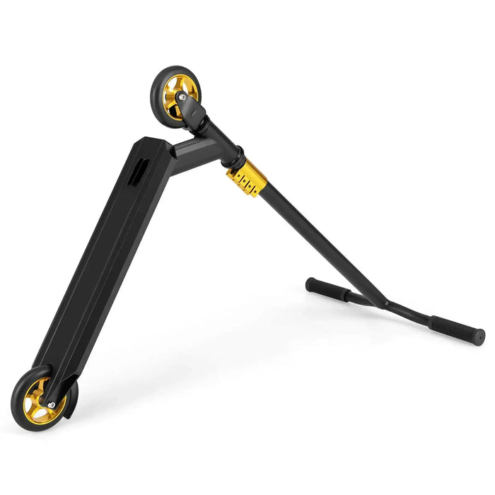 Kids Pro Trick Stunt Scooter with 2 PU Wheels in Black - Little and Giant Explorers Costway