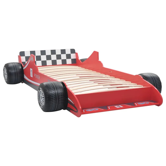 Kids Race Car Bed in Red (90 x 200cm) - Little and Giant Explorers vidaXL