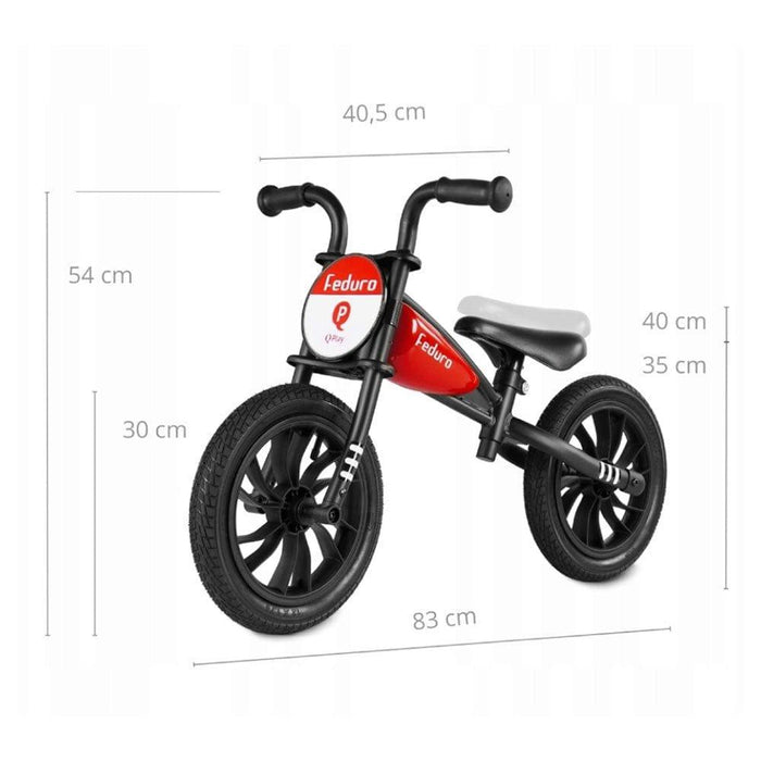 Red Feduro 12"Balance Bike - Little and Giant Explorers