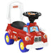 Kids Ride On Fire Truck Foot to Floor Design with Under Seat Storage, Steering Wheel, Music and Light - Little and Giant Explorers AIYAPLAY