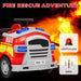 Kids Ride-On Fire Truck with Siren, Flashing Lights and Firefighting Tools 12V - Little and Giant Explorers AIYAPLAY