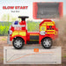 Kids Ride-On Fire Truck with Siren, Flashing Lights and Firefighting Tools 12V - Little and Giant Explorers AIYAPLAY