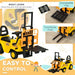 Kids Ride-On Forklift Tractor – Yellow and Black | Foot-to-Floor Excavator - Lever-Control Arm HOMCOM - Little and Giant Explorers HOMCOM