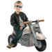 Kids Ride On Motorcycle with Music and Bubbles in Green - Little and Giant Explorers AIYAPLAY