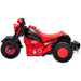 Kids Ride On Motorcycle with Music and Bubbles in Red - Little and Giant Explorers AIYAPLAY