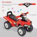 Kids Ride-On Quad Bike – Red | Foot-to-Floor Car with Horn, Music and LED Headlight HOMCOM - Little and Giant Explorers HOMCOM