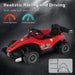 Race Car with Remote Control and MP3 Music 12V in Red - Little and Giant Explorers Costway